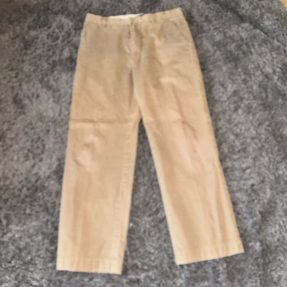 Banana Republic Dawson Relaxed Fit Chinos Tan Khaki Pants 33/32